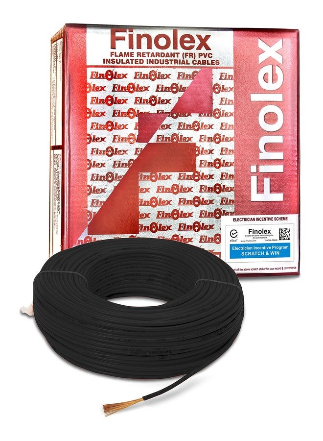 Finolex 2.5-Sqmm FR PVC Insulated Cable (Black, 90 Mtr)